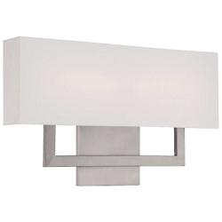 sconces bathroom commercial lumens lights sconce manhattan arm