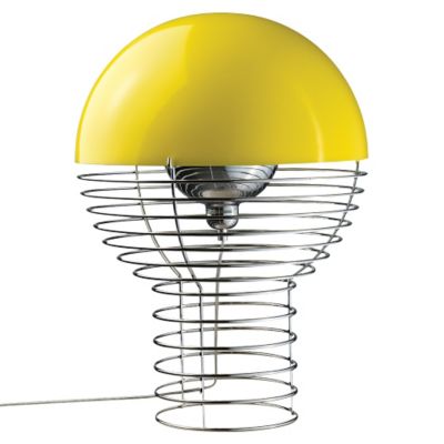 Wire Yellow Table Lamp by Verpan