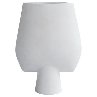 Sphere Square Vase (Bone White|Medium) - OPEN BOX