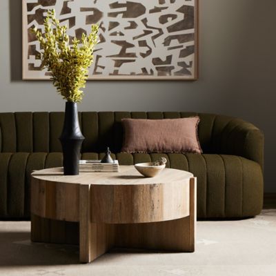 Shown in Rustic Oak Veneer color, Small size, in use
