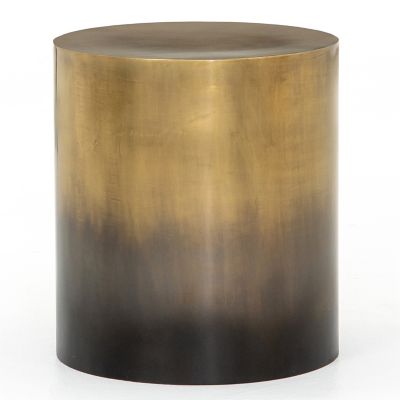 Antique Brass Finish Modern Side Table