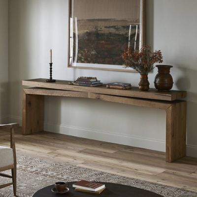 Shown in Worn Oak Veneer color, 94 inch size, in use