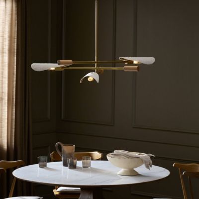 Shown in Antique Brass with Flax Linen finish, in use