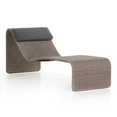 Paige Outdoor Woven Chaise Lounge