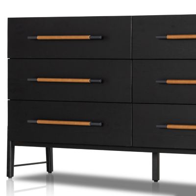 Shown in Ebony Oak Veneer color, detail view