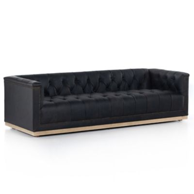 Four Hands Conrad Sofa Chesterfield Style Button Tufted Leather Sofa V -  Furniture on Main