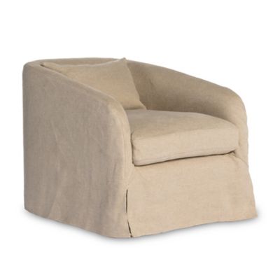 Topanga Slipcover Swivel Chair