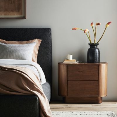 Shown in Seasoned Brown Acacia Solid color, in use