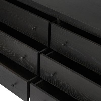 Shown in Ebony Oak Veneer color, Detail view