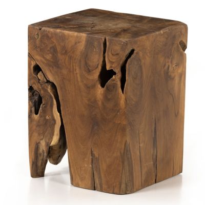 Teak Square Stool