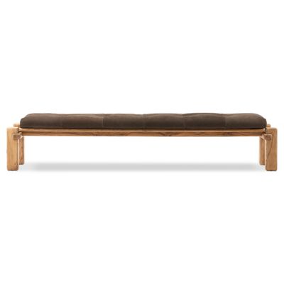 Marcia Leather Accent Bench