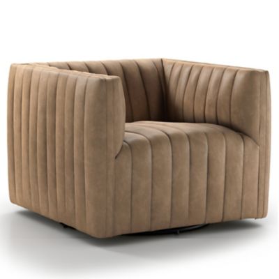 Augustine Leather Swivel Chair