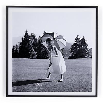 Golfing Hepburn Wall Art