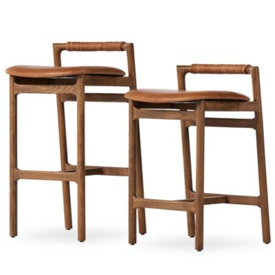 Shown in Haven Tobacco Leather color, Counter & Bar Height