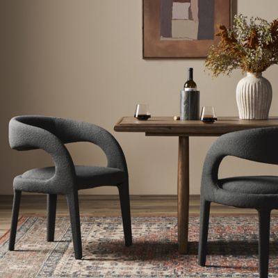 Shown in Fiqa Boucle Charcoal color, in use