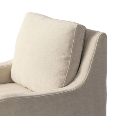 Shown in Broadway Dune Fabric color, Detail view