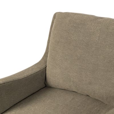 Shown in Broadway Olive Fabric color, Detail view