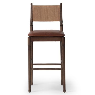 Shown in Dulane Mahogany Leather color, Antique Walnut frame color, Bar size