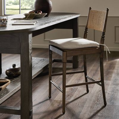 Shown in Broadway Dune color, Antique Walnut frame color, in use