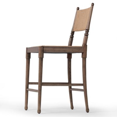 Shown in Antique Walnut color, Counter size, Side view