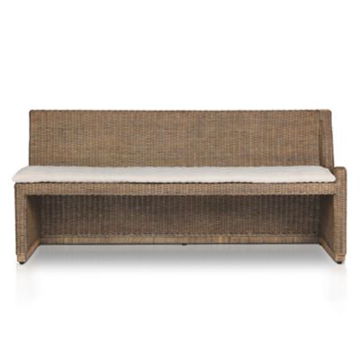 Amber Lewis x Four Hands Senna Woven One Arm Dining Bench