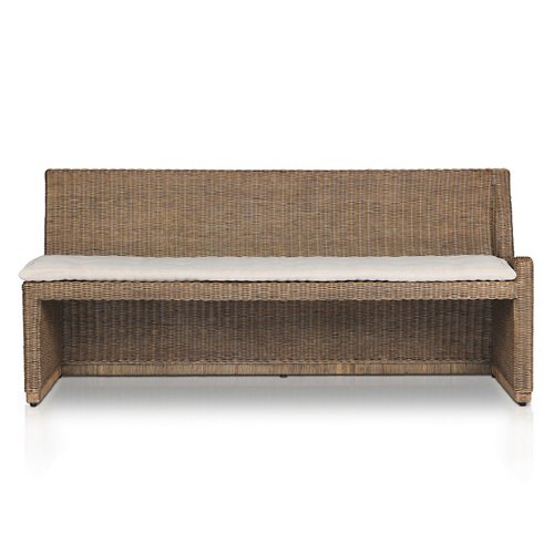Senna Woven One Arm Dining Bench