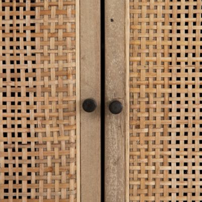 Shown in Black Wash Mango with Natural Cane color, Detail view
