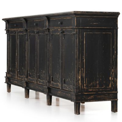 Shown in Distressed Black color, Side view