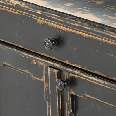 Shown in Distressed Black color, Detail view