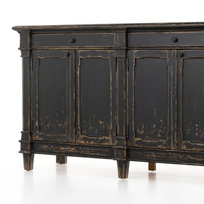 Shown in Distressed Black color, Detail view