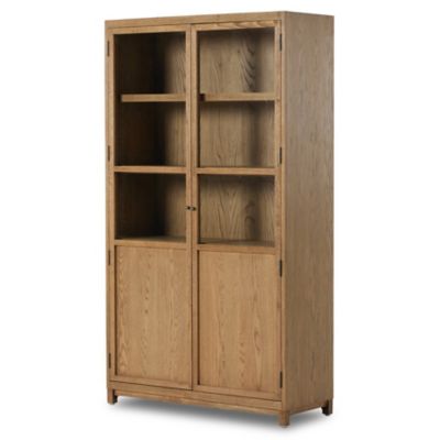 Millie Panel and Glass Door Cabinet