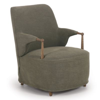 Brently Lounge Chair (Broadway Olive) - OPEN BOX