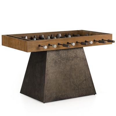Foosball Table (Natural Brown Guanacaste&Aged Grey)-OPEN BOX