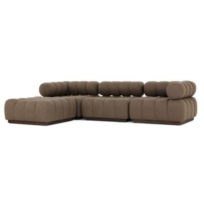 Roma Outdoor 3-Piece Sectional with Chaise