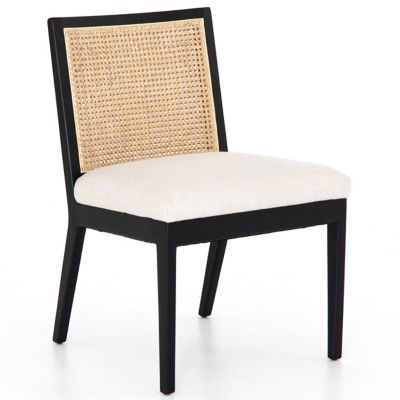 Antonia Armless Dining Chair (Ebony&Savile Flax) - OPEN BOX