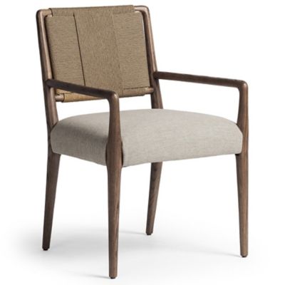 Rothler Dining Armchair (Alcala Wheat with Tan Oak)-OPEN BOX