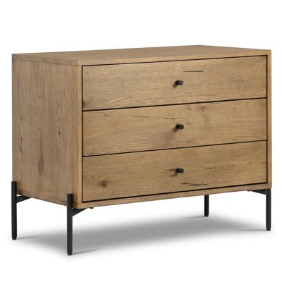Eaton Large Nightstand (Amber Oak Resin) - OPEN BOX