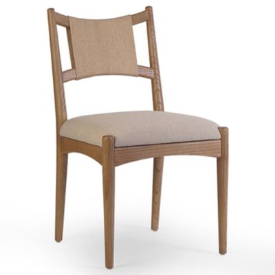Haddon Dining Chair (Natural Rush with Nettlewood)-OPEN BOX