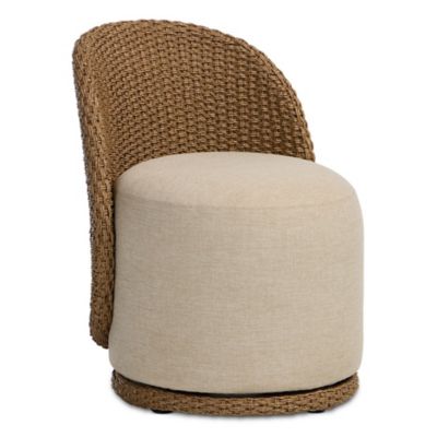 Quaid Outdoor Woven Swivel Dining Chair