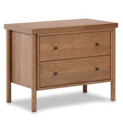 Roark Nightstand  (Amber Oak Veneer) - OPEN BOX