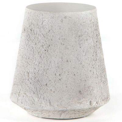 Otero Outdoor Tapered End Table  (Matte Stone) - OPEN BOX