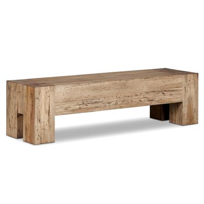 Abaso Accent Bench (Rustic Wormwood Oak) - OPEN BOX