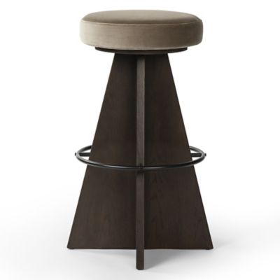 Damon Swivel Bar/Counter Stool (Sapphire Khaki|Bar)-OPEN BOX