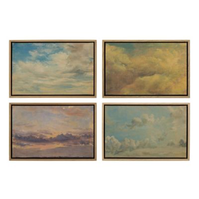 Cloud Study Wall Art, Set Of 4