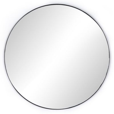 Georgina Round Wall Mirror (Matte Black) - OPEN BOX