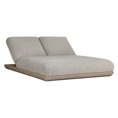 Evander Outdoor Double Chaise Lounge