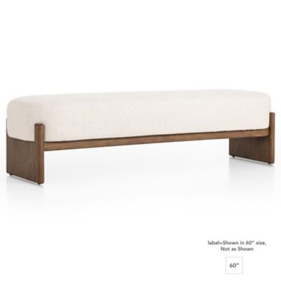 Kir Accent Bench (Alcala Cream|60 Inch) - OPEN BOX