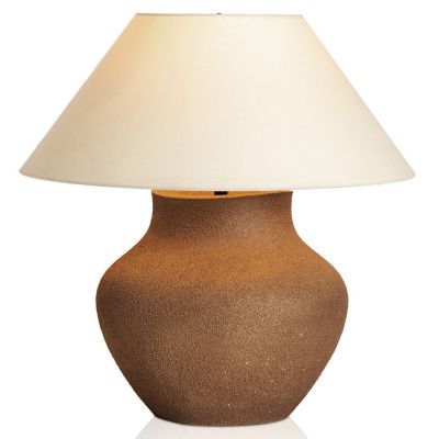 Parma Table Lamp (Dark Sand Porcelain|Ivory Linen)-OPEN BOX