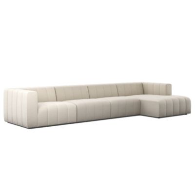 Langham Channeled 4 Piece Sectional Sofa