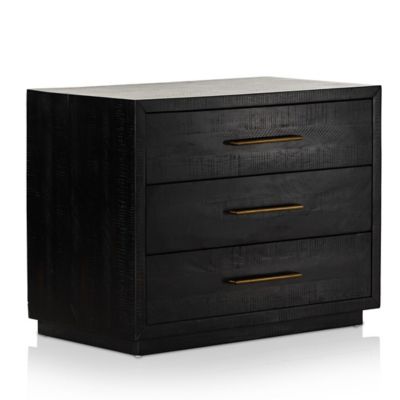 Suki Large Nightstand (Burnished Black) - OPEN BOX